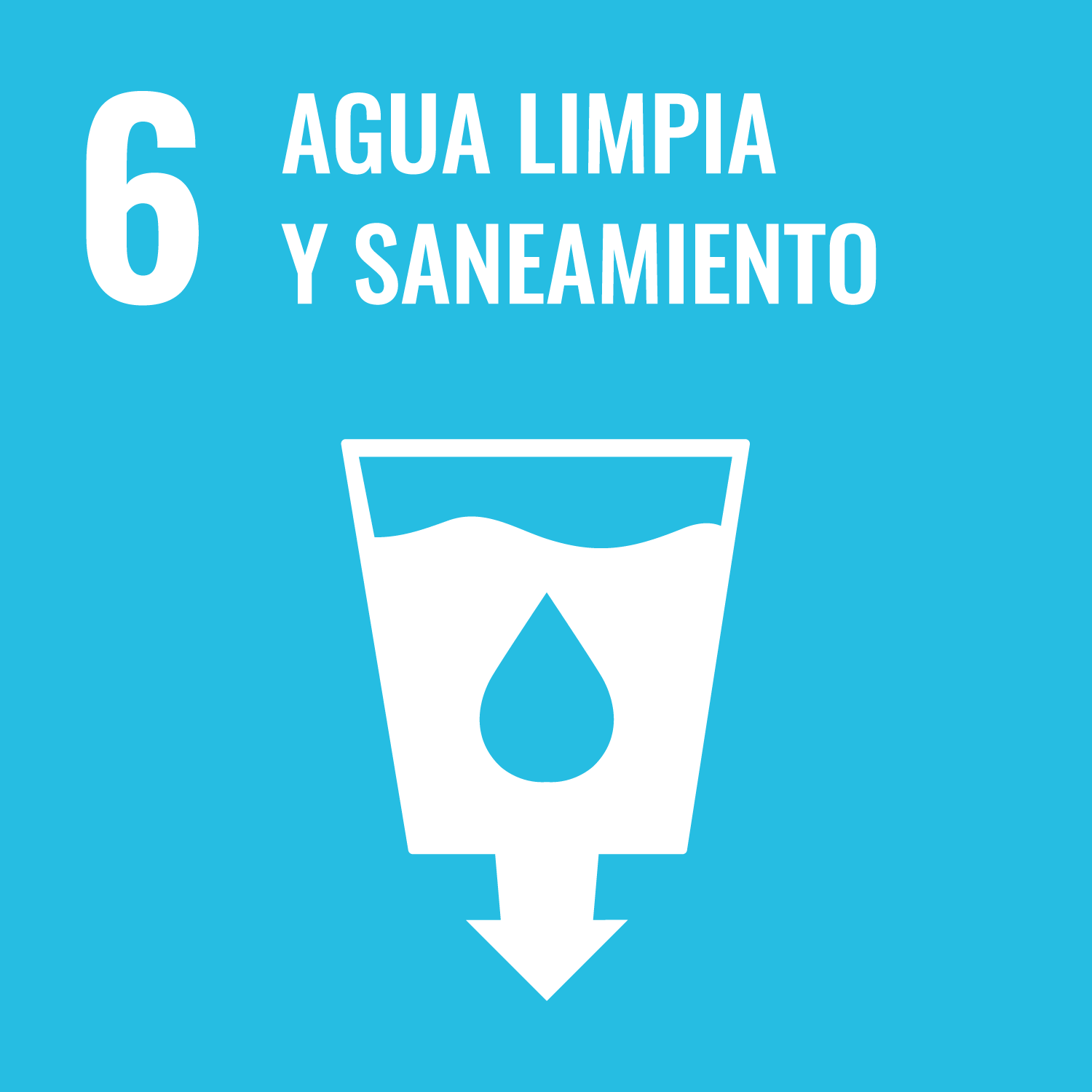 Logotipo de Agua limpia y saneamiento